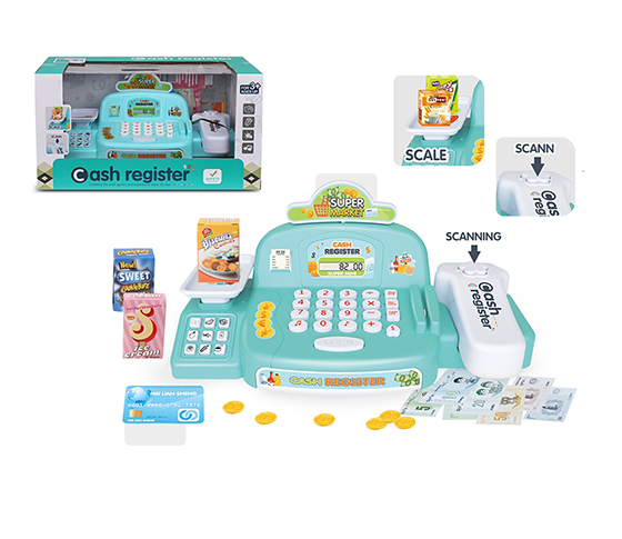 CASH REGISTER WITH LIGHT AND SOUND