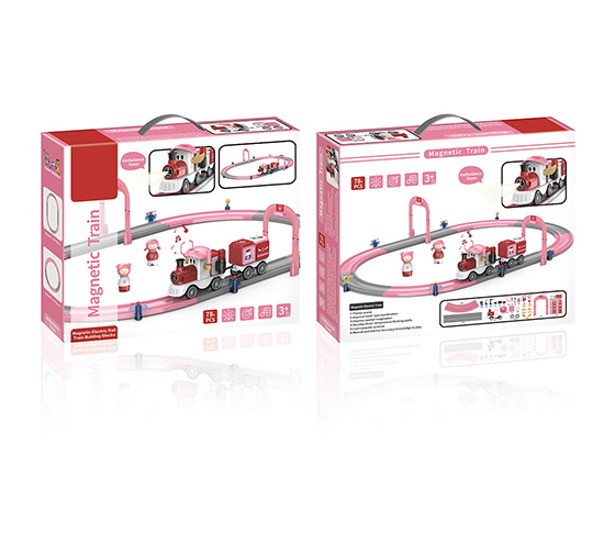 MAGNETIC ELECTRIC TRAIN TRACK BUILDING BLOCKS-RAPI