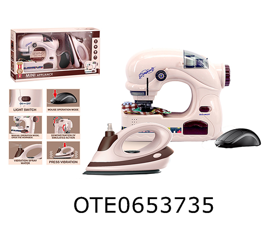 ELECTRIC SEWING MACHINE + IRON COMBINATION