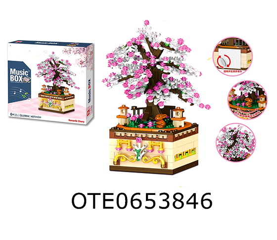 487PCS BLOCKS MUSIC BOX