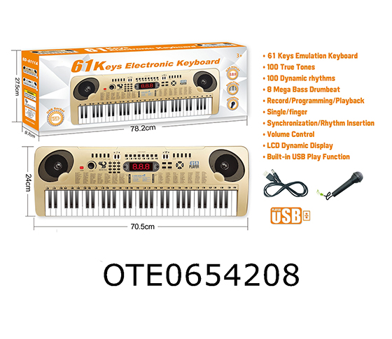 61 KEY MULTIFUNCTIONAL ELECTRONIC ORGAN