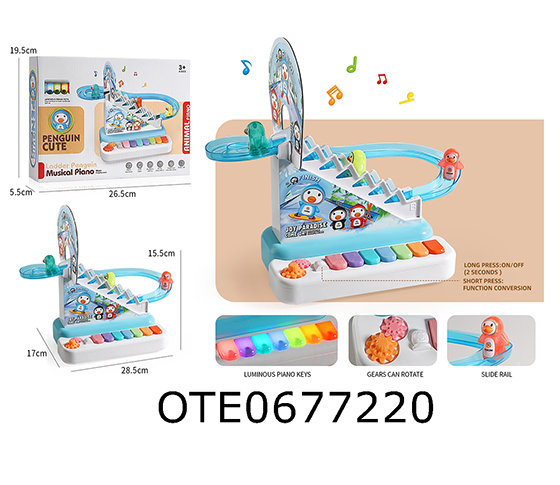 ELECTRONIC KEYBOARD+PENGUIN SLIDE