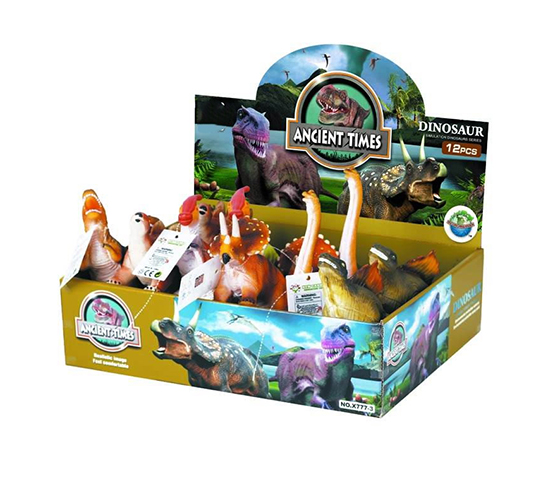 10 INCH DINOSAUR 6 ASSORTED 12 PCS PER DISPLAY BOX