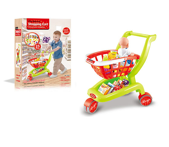 2 IN 1 BOYS‘SHOPPING CART （FREE WHEEL）