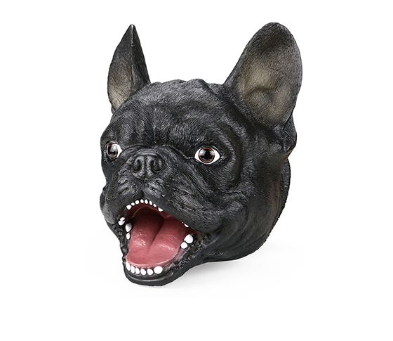 BLACK FRENCH BULLDOG HAND PUPPET