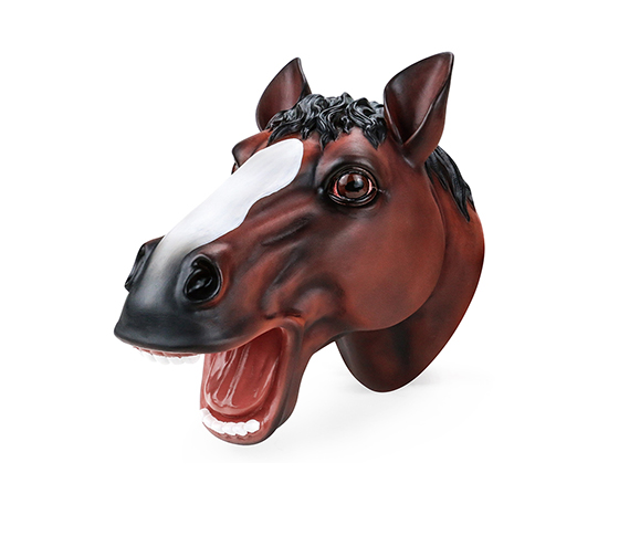 RED DATES HORSE HAND PUPPET