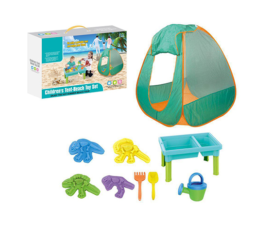 TENT INCLUDE 1PC TABLE+7 PCS BEACH TOY