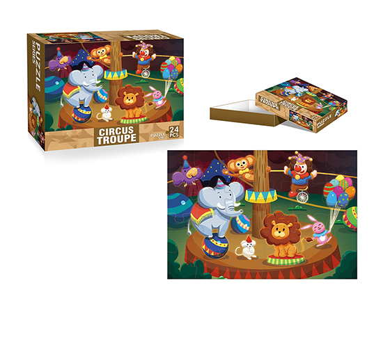 BLUE CARD 24 PIECES  PUZZLES