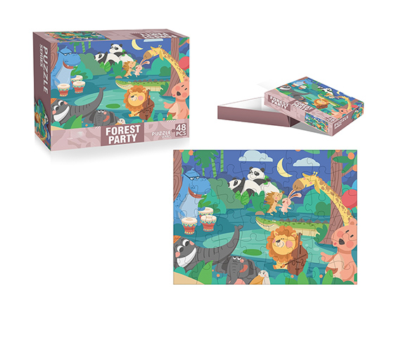 BLUE CARD 48 PIECES  PUZZLES