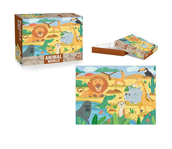 BLUE CARD 48 PIECES  PUZZLES