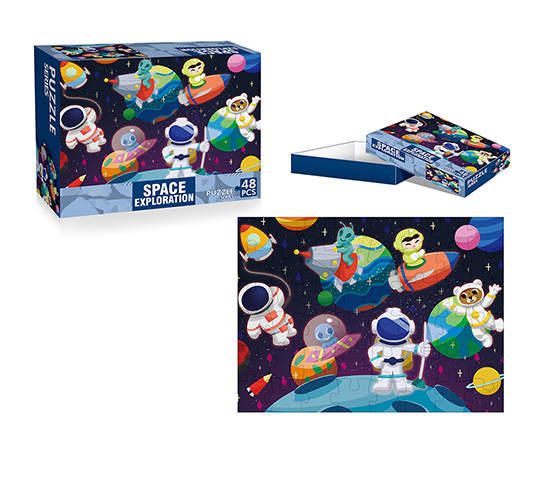 BLUE CARD 48 PIECES  PUZZLES