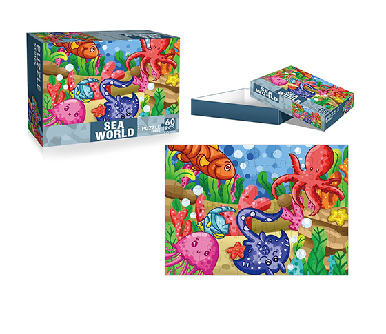 BLUE CARD 60 PIECES  PUZZLES