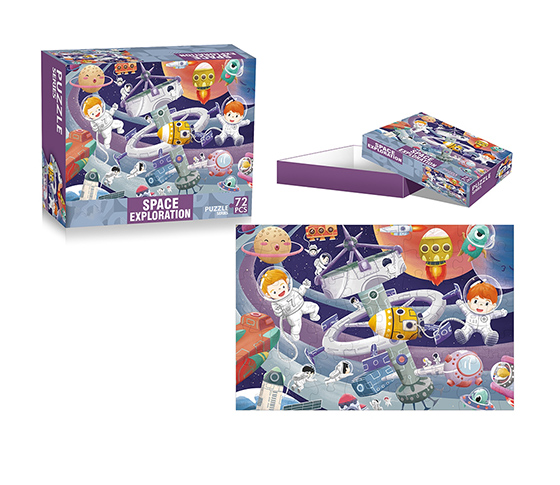 BLUE CARD 72 PIECES  PUZZLES