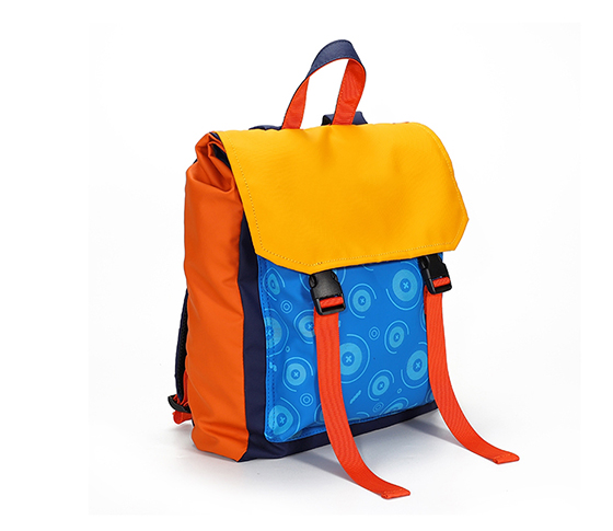 WATERPROOF NYLON SQUARE SCHOOLBAG