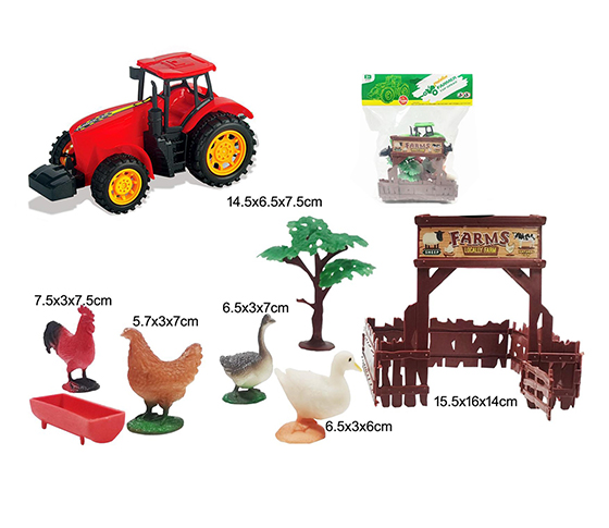 FREE WHEEL FARMER CAR SET