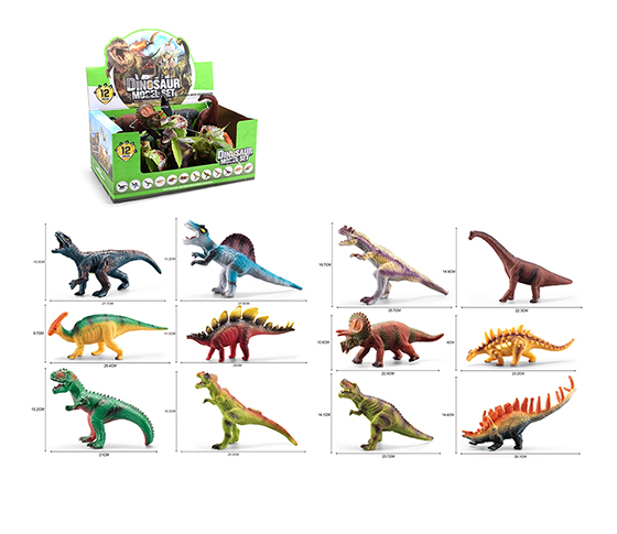 12PCS 10“DINOSAUR