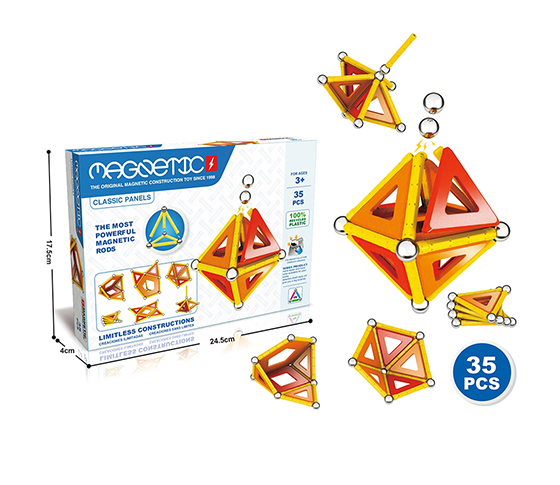 35PCS 3D MAGNETIC BUILDING BLOCKS