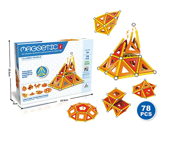 78PCS 3D MAGNETIC BUILDING BLOCKS