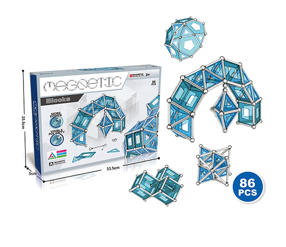 86PCS 3D MAGNETIC BUILDING BLOCKS