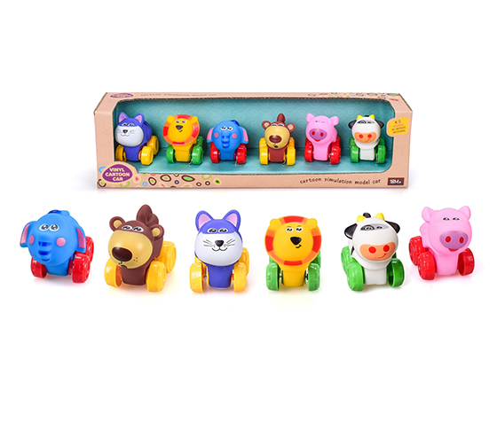  FREE WHEEL ENAMEL ANIMAL CAR