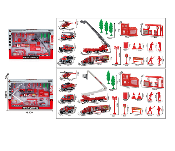  FREE WHEEL ALLOY FIRE ENGINE 