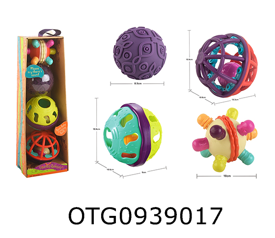 TEETHER RATTLE BALL COMBINATION