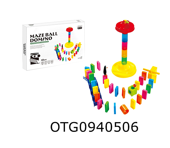  DOMINO BALL TRACK BUILDING BLOCK