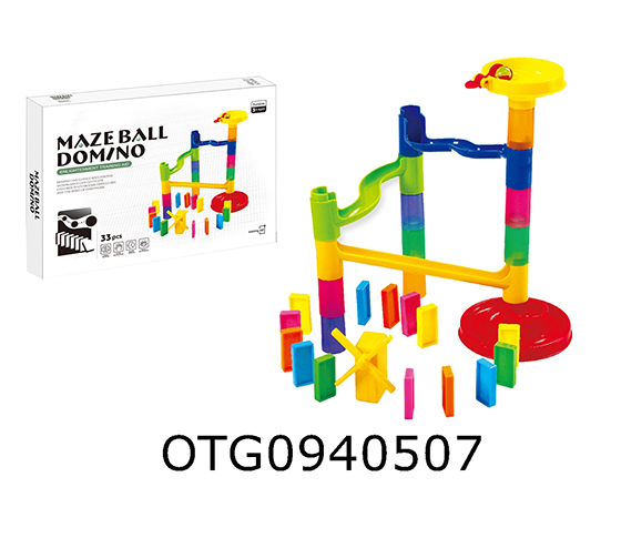  DOMINO BALL TRACK BUILDING BLOCK