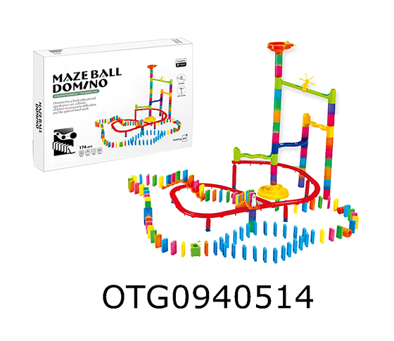  DOMINO BALL TRACK BUILDING BLOCK