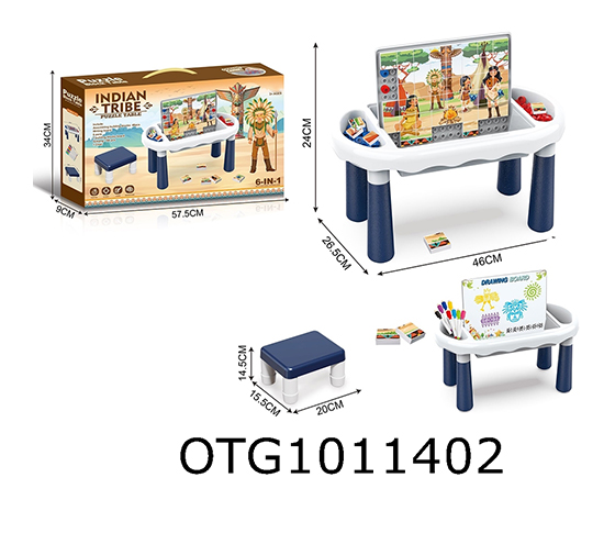PUZZLE AND DRAWING BOARD TABLE