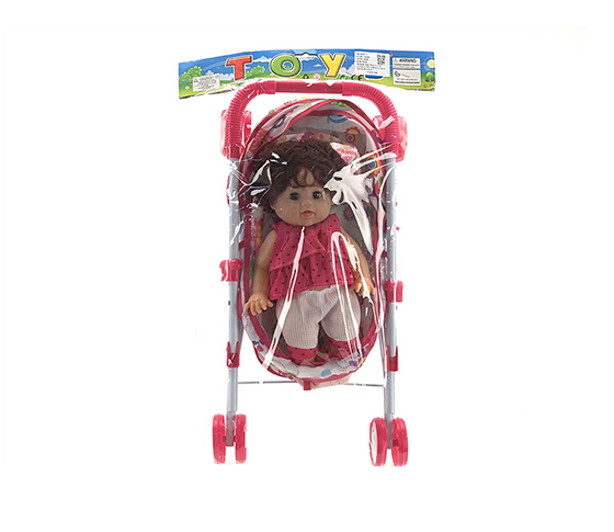 12“DOLL SET WITH IC+BABY CART