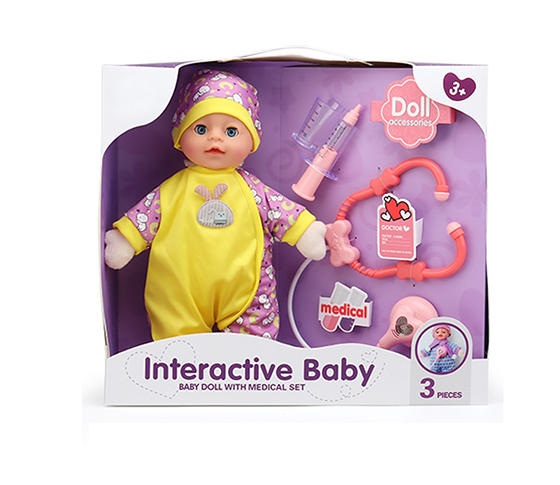 35CM DOLL SETS+DOCTOR SET WITH LIGHT AND SOUND